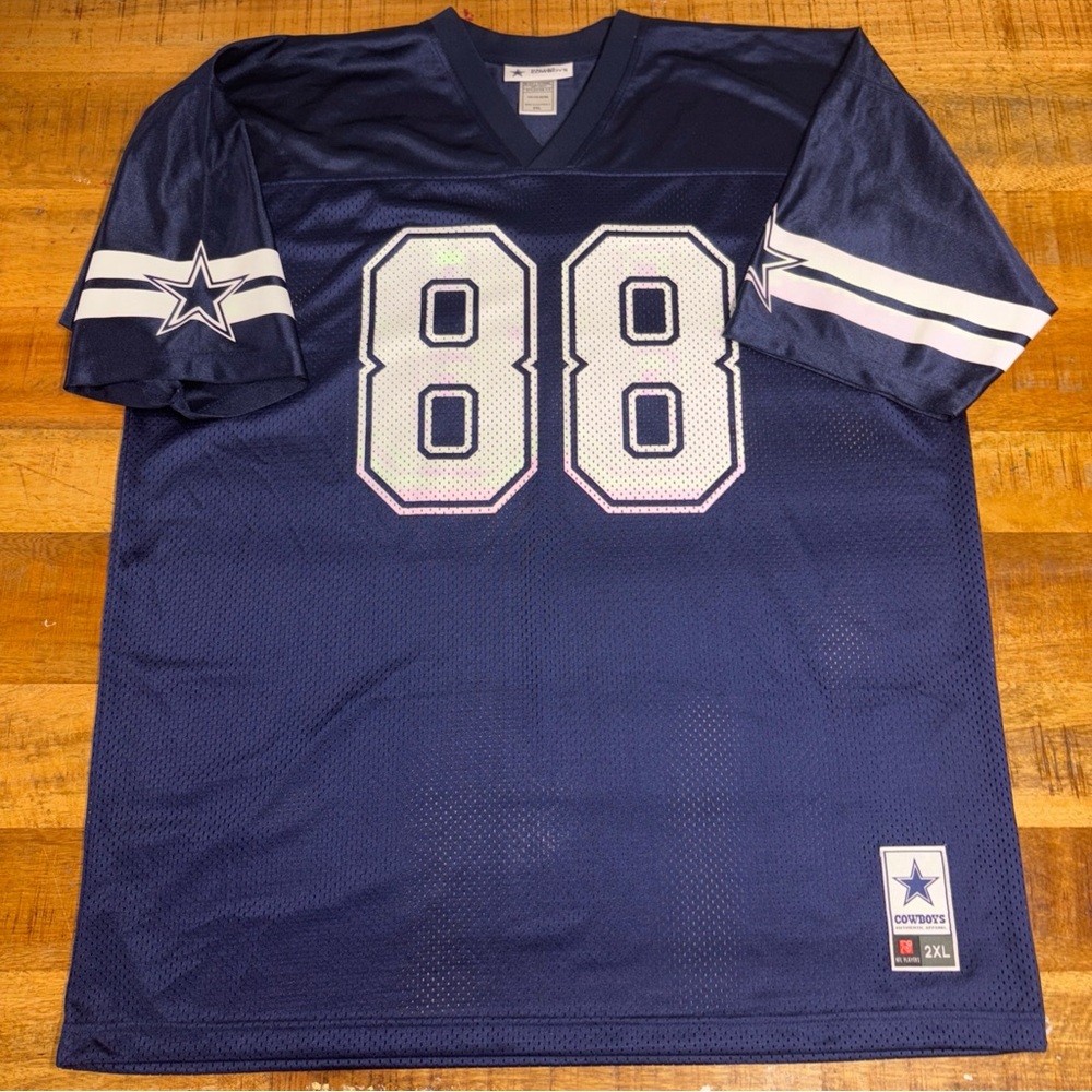 NFL Authentic Apparel Mens Blue Dallas Cowboys Dez Bryant 88 NFL Jersey Size 2XL